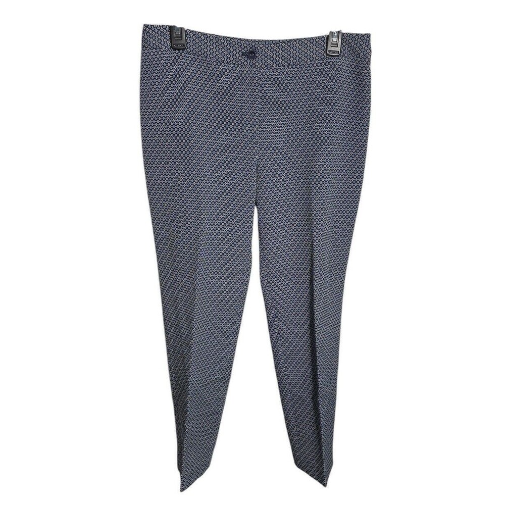 J. McLaughlin Geometric Print Pants Size 8 Career Office